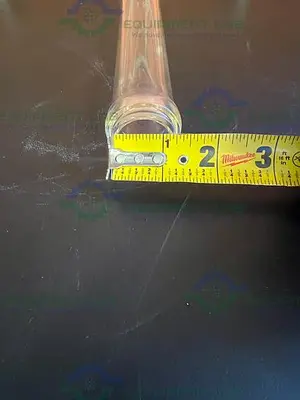 USED BUCHI AG BOROSILICATGLAS 3.3 KATALOG 8801 STRAIGHT TUBE / COLUMN 1" X 2" X 12"