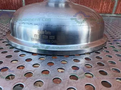 USED GLACIER TANKS B3115MP-G600-150 BOWL REDUCER 1 1/2" TO 6" SANITARY FITTINGS