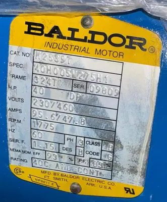USED BALDOR H2539T