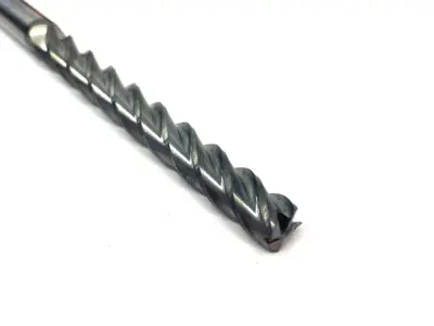 USED ACCUPRO SQUARE END MILL: 3/8" DIA, 3" LOC, 4 FLUTE, SOLID CARBIDE