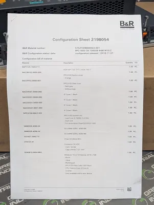 Kohler B&R GM106774 5AP1120.1505-F11 APM Paralleling Module Operator Panel New NIB