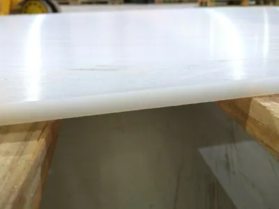 Polystone M | Rochling  275517 23-1/4" X 43" 3/8" Thick UHMW Natural Virgin - New
