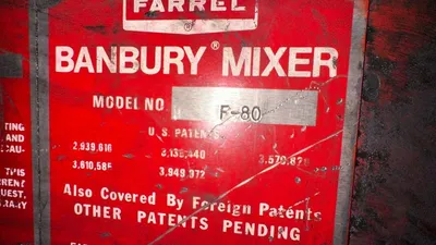 F80 Farrel Banbury Mixer, 400 Hp