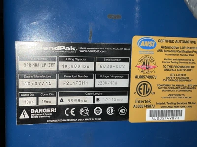 Used BendPak _UNKNOWN_ Automotive Lifters New York US | ISP Equipment Group #1319079