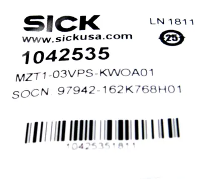 NEW SICK MZT1-03VPS-KWOA01 SENSOR ASSEMBLY 1042535 MZT103VPSKWOA01