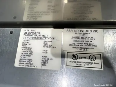 USED ALFA LAVAL ALDEC G2-60