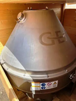 Westfalia MSE 500-48-777 cold milk skimmer, 316SS.