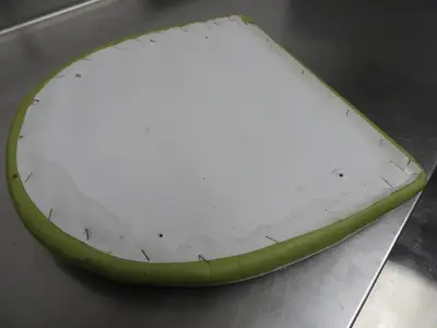 Used Lancaster Used Lancaster Seafoam Padded Seat Chair Cushion for Metal Frame Seating Restaurant Front of House Furnishings Illinois US | Falcon Restaurant Supply #1376501