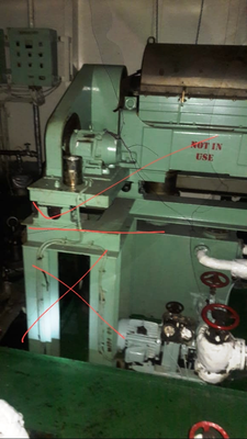 Sharples P3400 decanter centrifuge, 316SS.