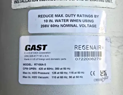 NEW Gast R7100A-3