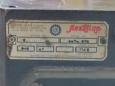USED GROVE GEAR FLEXALINE BM01100-3