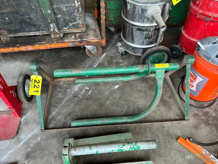 Used _UNKNOWN_ GREENLEE ROPE/CABLE SPOOL STAND/DISPENSER Wire Payoffs Illinois US | Heath Industrial Auction Services #1379725