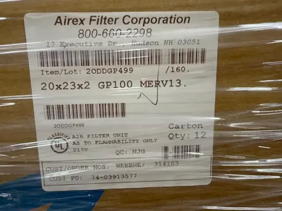 New | in-Stock AIREX FILTER CORPORATION 314103 Miscellaneous MRO Ohio US | HGR 24 #1175343
