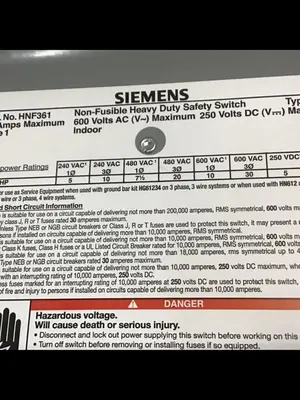 USED SIEMENS HNF361 VBII