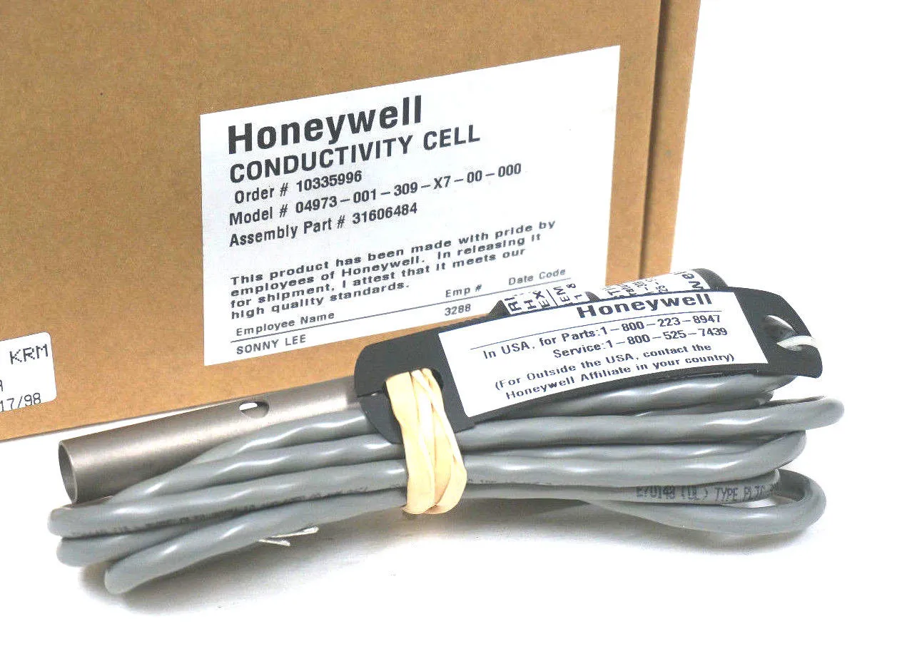 NEW HONEYWELL 04973-001-309-X7-00-000 CONDUCTIVITY CELL 31606484