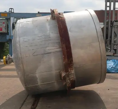 SPC8749  Tank 1350 gallon vertical tank, Stainless Steel, dish