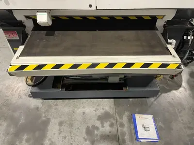 52" TIMESAVER 4121-25-04 DUAL HEAD METAL WET BELT SANDER
