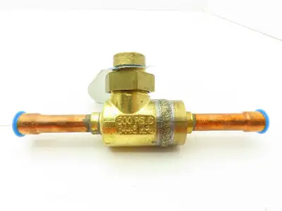 Watts REB100  Brass HVAC Ball Valve 1/2" Copper Line  500 PSI  LOT OF 2