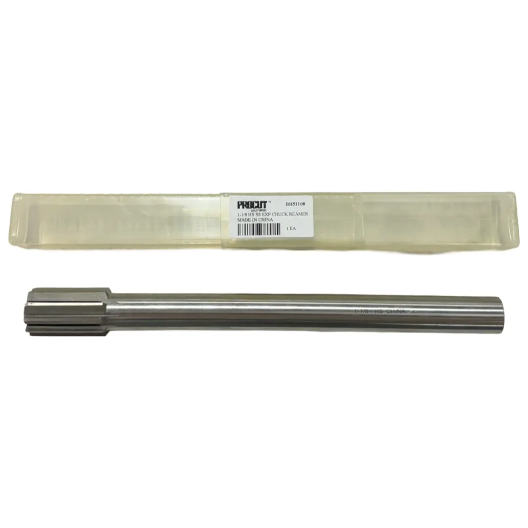 ProCut 1-1/8" HSS Straight Shank Expansion Chucking Reamer