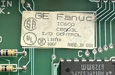 New | in-Stock GE FANUC IC600CB503L PLC Input & Output Ohio US | Surplus Asset Holdings #1246292