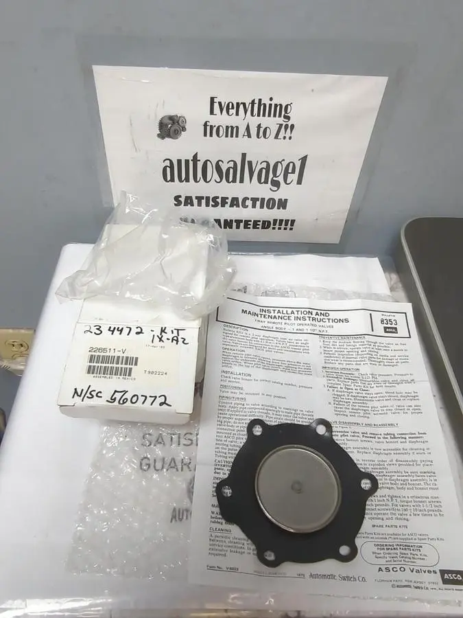 New | in-Stock ASCO 226511-V Pump & Valve Parts Ohio US | Surplus Asset Holdings #1236236