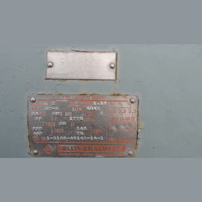 Allis Chalmers 60 HP Electric Motor
