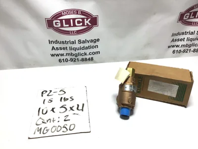 Kunkle 0020-E01-MG0050 Relief Valve Size 1″ Cap 25 GPM 50 PSIG Bronze