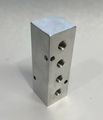 None | 270-Degree Aluminum Block Manifold 4-Station - New Other