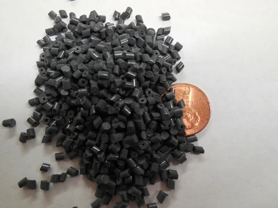 PP Plastic Pellets Polypropylene Resin Material Injection Molding Drk Gray 10 Lb