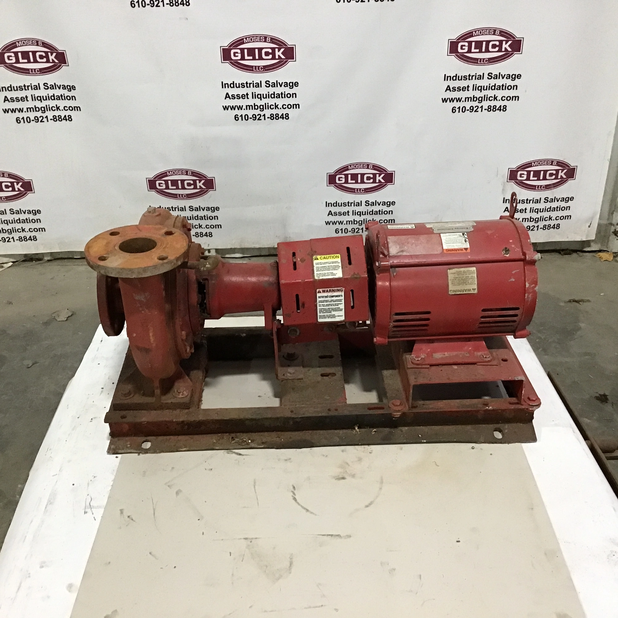 ITT Bell & Gossett 2 5BB 9 BF End Suction Pump 286GPM 7.5Ft 1800HP