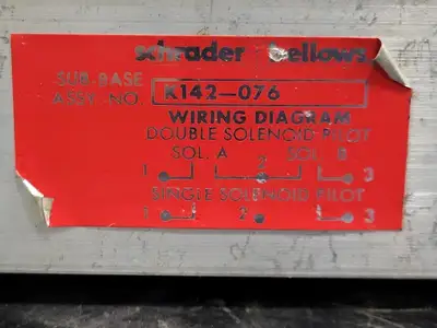 USED SCHRADER BELLOWS K142-076