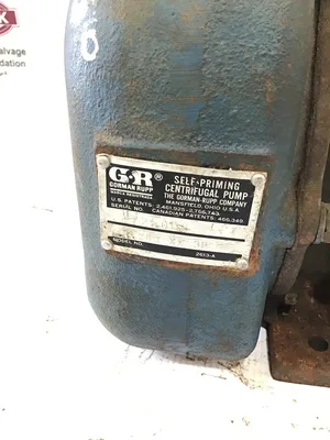 Gorman-Rupp 81ZD3 X3/4-3P Series Self-Priming Centrifugal Pump