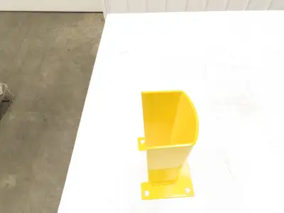 Post Protector 12" Pallet Rack Column Guard Yellow 4" ID Width