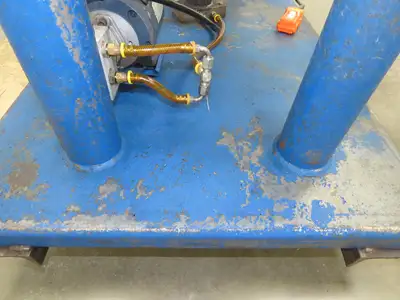 1000lbs Hydraulic Lift 4 Post Work Table Bench 71x31" Top 32-48" Lift 120V