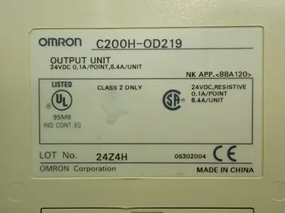 Used OMRON C200HOD219 Input / Output Modules | HGR 24 #733541