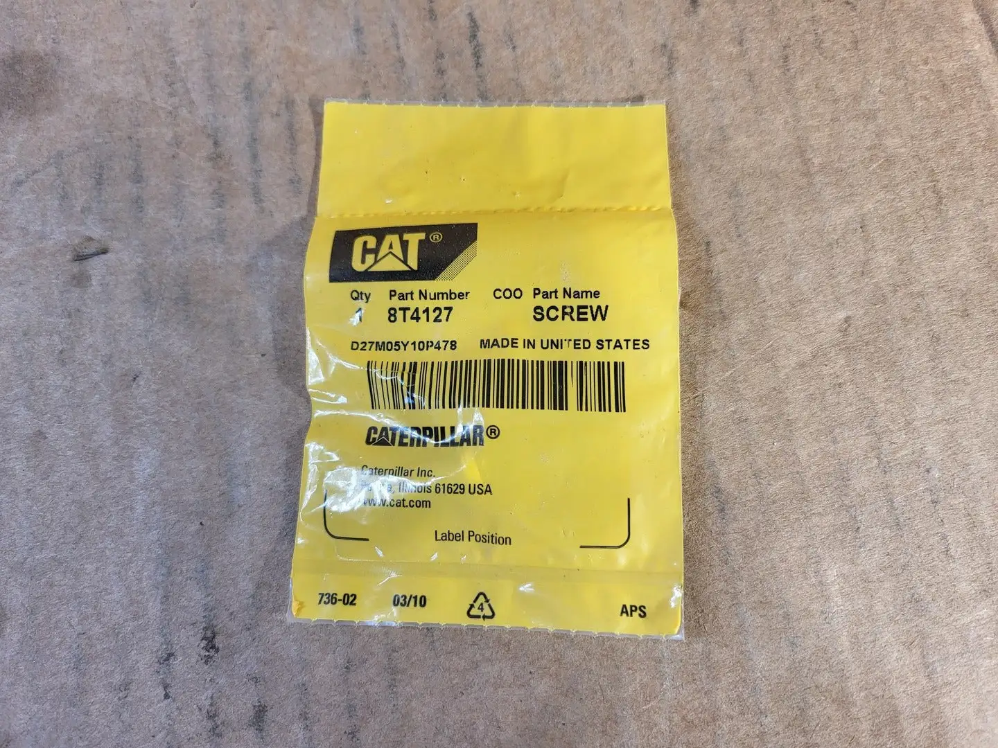 NEW CATERPILLAR 8T4127
