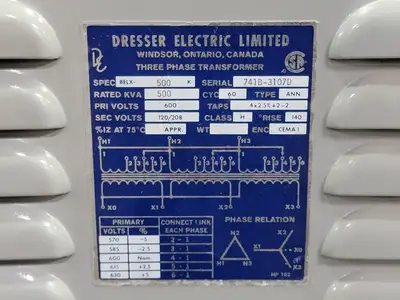 USED DRESSER ELECTRIC 8ELX-500K