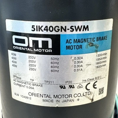 USED Oriental Motor 5IK40GN-SWM