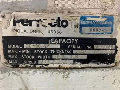 PERFECTO RS30-36B . 28-36-7 Coil Feed Lines | PressTrader Limited (14)