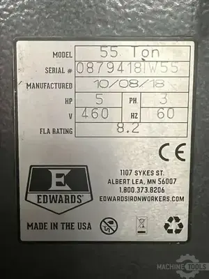 USED 2018 EDWARDS 55 TON