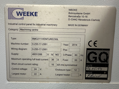 USED WEEKE VENTURE