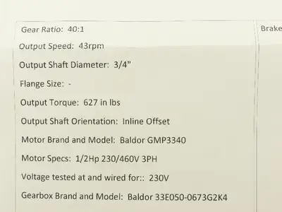 Used BALDOR _UNKNOWN_ Speed Reducers Indiana US | Arrow Industrial #1408866