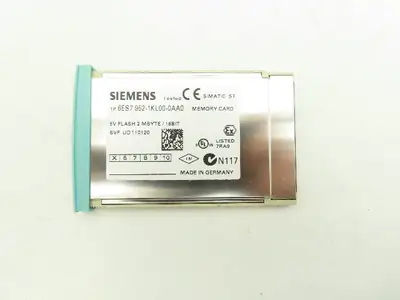 Siemens 6ES7 952-1KL00-0AA0 SIMATIC S7 Memory Card 5V Flash 2Mb 16-bit