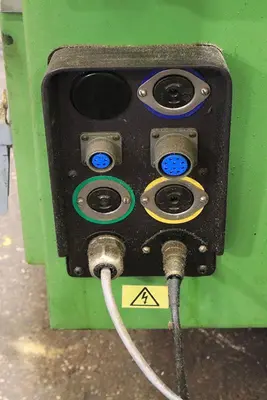 GLEBAR MODEL TF-9DHD  "MADE IN USA" CENTERLESS GRINDER
 PROGRAMMABLE BY TOUCHSCREEN CONTROL,
    AUTO INFEED & THRUFEED