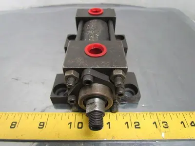 Schrader Bellows FAA100521 Pneumatic Air Cylinder 1-1/2"Bore 1" Stroke Side Lugs