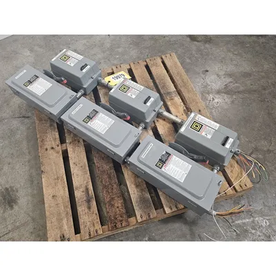 Used Square D 30Amp Fused Safety Switches and Size 00 & 1 Starters [LOT]