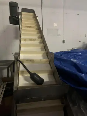 5.5ft High Cleated Incline Conveyor