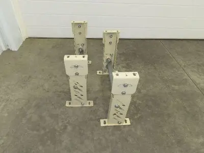 19"W Conveyor Leg Stationary Floor Support TAN 14-1/2" to 19"H