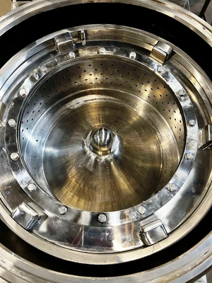 RINA 100F-500 ATEX perforate basket centrifuge, 316L SS.