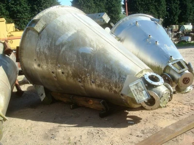 4,000L S/S JKTD Vacuum Conical J. H. Day Mixer Model 1225MBX